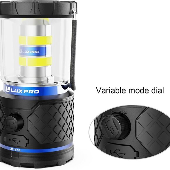LED Lantern for Up to 150 Hours of Use - IPX4 Water-Resistant Rating - Dimmable - Picture 3 of 13